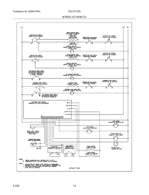12 - Wiring Schematic parts for Frigidaire Range CGLEF379DBG from AppliancePartsPros.com