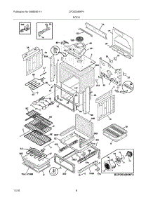 07 - Body parts for Frigidaire Range CPDS3085KF4 from AppliancePartsPros.com