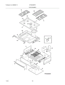 09 - Top / Drawer parts for Frigidaire Range CPDS3085KF4 from AppliancePartsPros.com