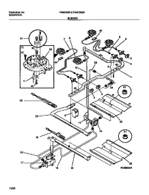 03 - Burner parts for Frigidaire Range F64B363BDA from AppliancePartsPros.com