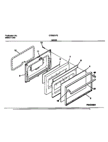 06 - Door parts for Frigidaire Range CR302VP2W03 from AppliancePartsPros.com