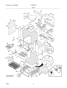 07 - Body parts for Frigidaire Range FCS366ECD from AppliancePartsPros.com
