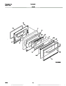 06 - Door parts for Frigidaire Range F64B353BDB from AppliancePartsPros.com
