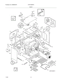 07 - Body parts for Frigidaire Range CPDF4085KF2 from AppliancePartsPros.com