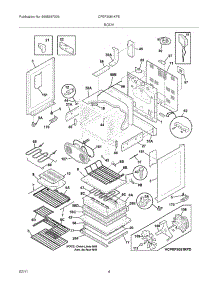 05 - Body parts for Frigidaire Range CPEF3081KFE from AppliancePartsPros.com