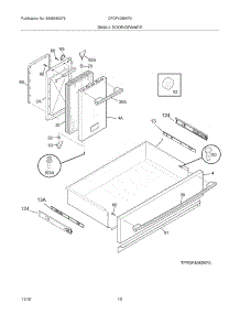 11 - Drawer / Small Door parts for Frigidaire Range CPDF4085KF2 from AppliancePartsPros.com