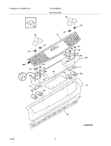 03 - Backguard parts for Frigidaire Range CPLES399EC8 from AppliancePartsPros.com