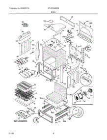 05 - Body parts for Frigidaire Range CPLES399EC8 from AppliancePartsPros.com