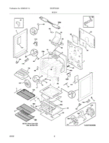07 - Body parts for Frigidaire Range DGGF3032KBA from AppliancePartsPros.com