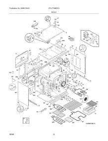 07 - Body parts for Frigidaire Range CPLCF489DC4 from AppliancePartsPros.com