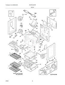 07 - Body parts for Frigidaire Range DGGF3042KFB from AppliancePartsPros.com