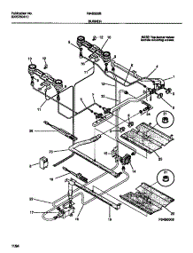 03 - Burner parts for Frigidaire Range F64B350BDA from AppliancePartsPros.com