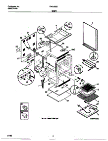 03 - Body parts for Frigidaire Range F04C352BSC from AppliancePartsPros.com