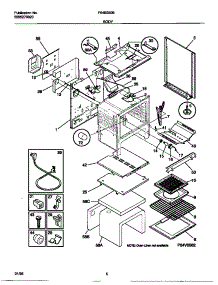 04 - Body parts for Frigidaire Range F64B350BDB from AppliancePartsPros.com