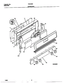 02 - Backguard parts for Frigidaire Range F64C353BSB from AppliancePartsPros.com