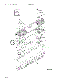 03 - Backguard parts for Frigidaire Range CPLES399EC9 from AppliancePartsPros.com