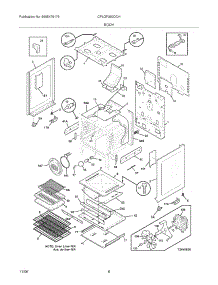 07 - Body parts for Frigidaire Range CPLGF390DCH from AppliancePartsPros.com