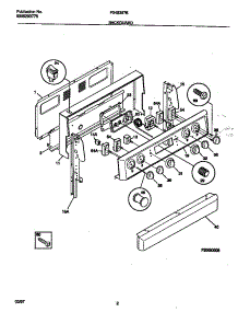 02 - Backguard parts for Frigidaire Range F04B357BDG from AppliancePartsPros.com