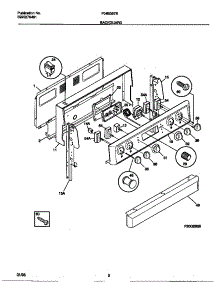 02 - Backguard parts for Frigidaire Range F04B357BWE from AppliancePartsPros.com
