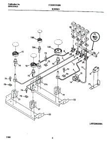 06 - Burner parts for Frigidaire Range FCS367CHBC from AppliancePartsPros.com