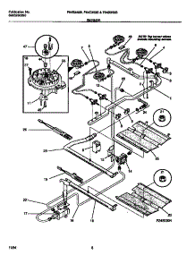 04 - Burner parts for Frigidaire Range F64C353BTA from AppliancePartsPros.com