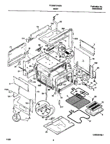 03 - Body parts for Frigidaire Range FCS367CHBC from AppliancePartsPros.com