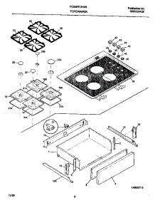 04 - Top / Drawer parts for Frigidaire Range FCS367CHBC from AppliancePartsPros.com
