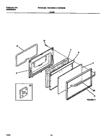 07 - Door parts for Frigidaire Range F64C353BTA from AppliancePartsPros.com