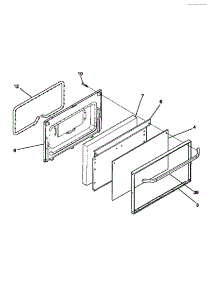 05 - Door parts for Frigidaire Range F04S350BDB from AppliancePartsPros.com
