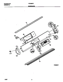 02 - Backguard parts for Frigidaire Range FCS388CEBA from AppliancePartsPros.com