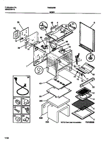04 - Body parts for Frigidaire Range F64B350BWA from AppliancePartsPros.com