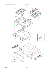 09 - Top parts for Frigidaire Range FCS367ECC from AppliancePartsPros.com