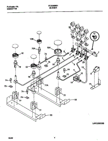 03 - Burner parts for Frigidaire Range FCS388WHCB from AppliancePartsPros.com