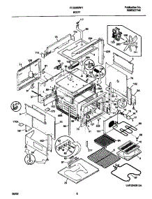 04 - Body parts for Frigidaire Range FCS388WHCB from AppliancePartsPros.com