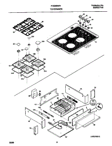 05 - Top / Drawer parts for Frigidaire Range FCS388WHCB from AppliancePartsPros.com
