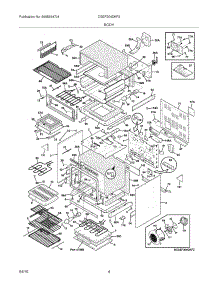 05 - Body parts for Frigidaire Range CGEF304DKF2 from AppliancePartsPros.com