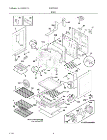 05 - Body parts for Frigidaire Range CGEF3032KBD from AppliancePartsPros.com