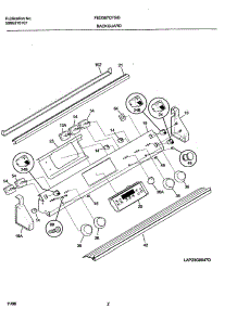 03 - Backguard parts for Frigidaire Range FED387CFSC from AppliancePartsPros.com