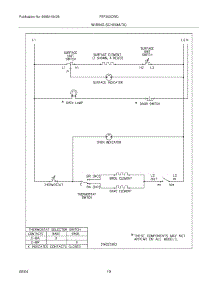10 - Wiring Schematic parts for Frigidaire Range FEF303CWD from AppliancePartsPros.com