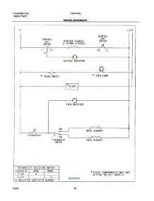 10 - Wiring Schematic parts for Frigidaire Range FEF314AWB from AppliancePartsPros.com