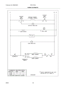 10 - Wiring Schematic parts for Frigidaire Range FEF317HBA from AppliancePartsPros.com