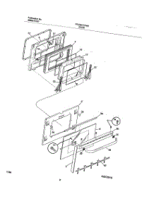09 - Door parts for Frigidaire Range FED387CFSC from AppliancePartsPros.com
