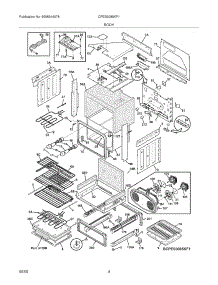 05 - Body parts for Frigidaire Range CPES3085KF1 from AppliancePartsPros.com