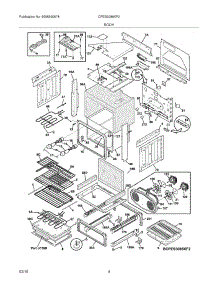 05 - Body parts for Frigidaire Range CPES3085KF2 from AppliancePartsPros.com