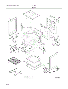 05 - Body parts for Frigidaire Range FEF326FQC from AppliancePartsPros.com