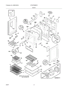 05 - Body parts for Frigidaire Range CPLEFM99ECK from AppliancePartsPros.com