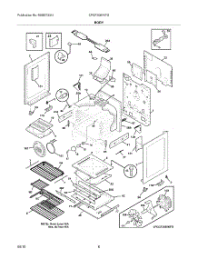 07 - Body parts for Frigidaire Range CPGF3081KFG from AppliancePartsPros.com