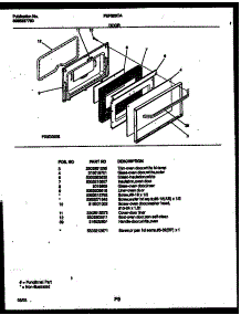 05 - Door Parts parts for Frigidaire Range FEF323CASA from AppliancePartsPros.com
