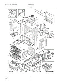 05 - Body parts for Frigidaire Range CPES3085KF4 from AppliancePartsPros.com