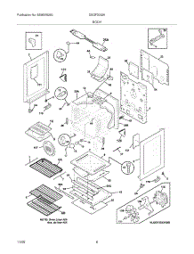 07 - Body parts for Frigidaire Range DGGF3032KWC from AppliancePartsPros.com